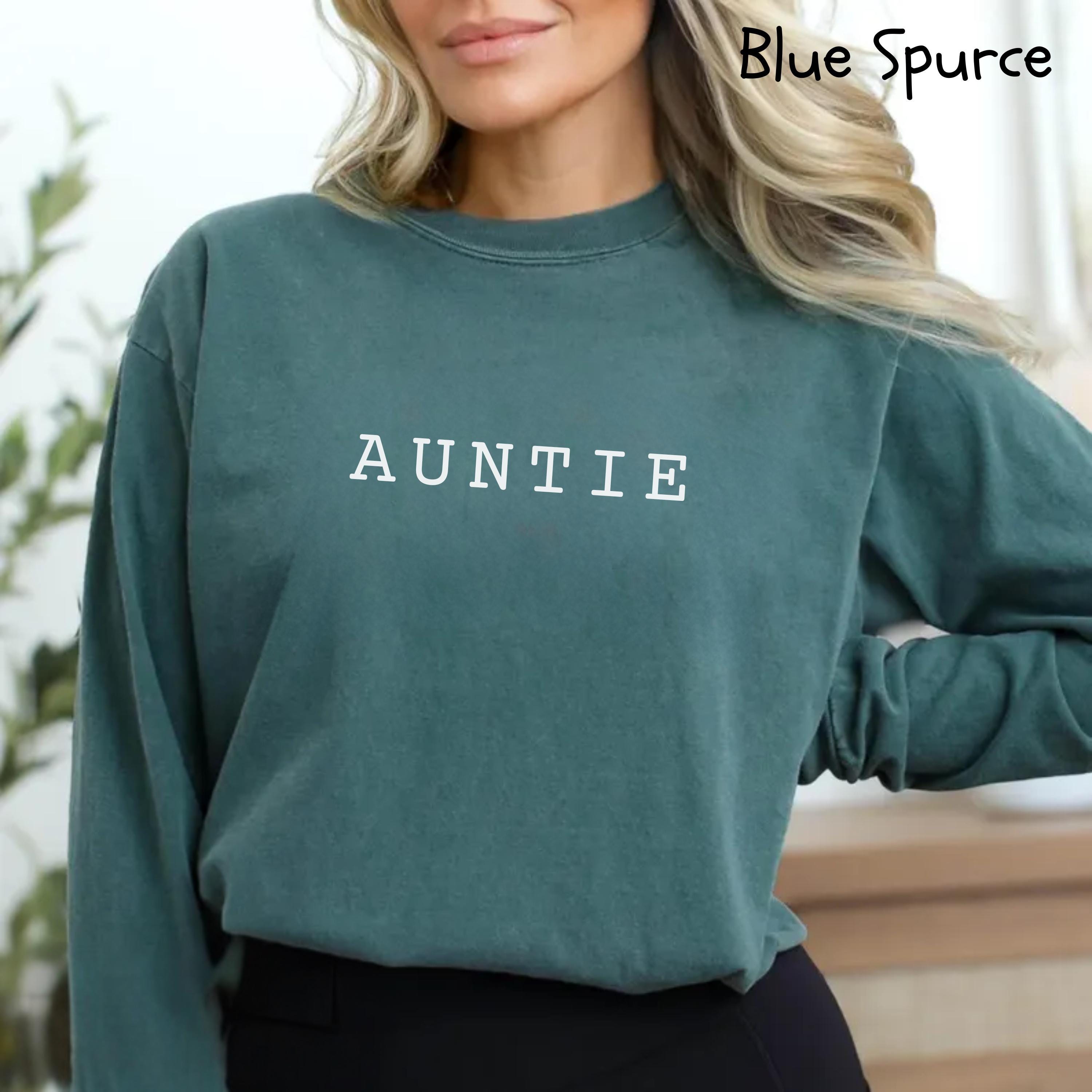 aunt shirt for new aunts pregnancy announcement gift comfort colors auntie tee unique pregnancy reveal yssld scaled