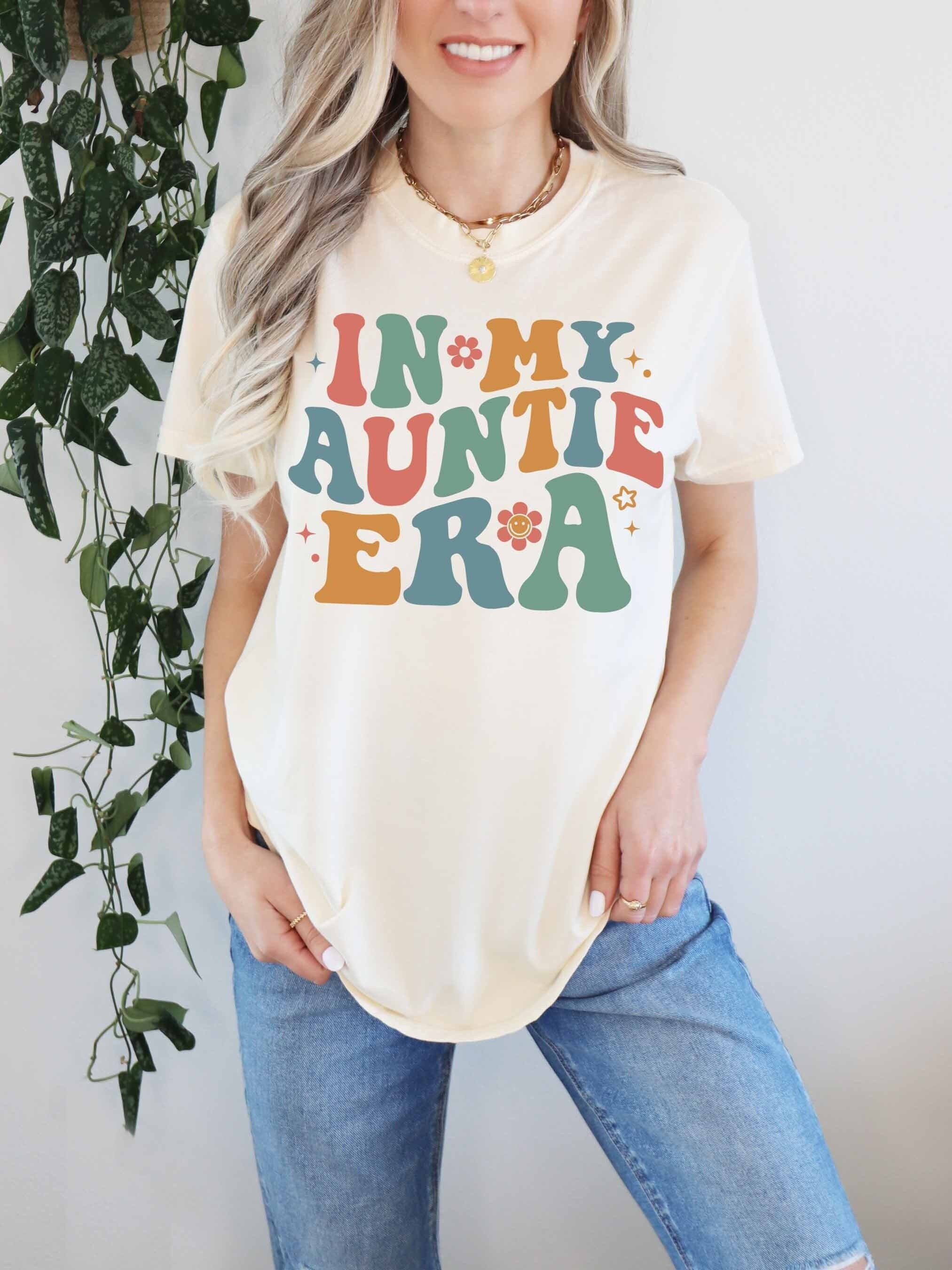 auntie era shirt for new aunts cute aunt gift best auntie shirt comfort colors aunt birthday t shirt q1xum scaled