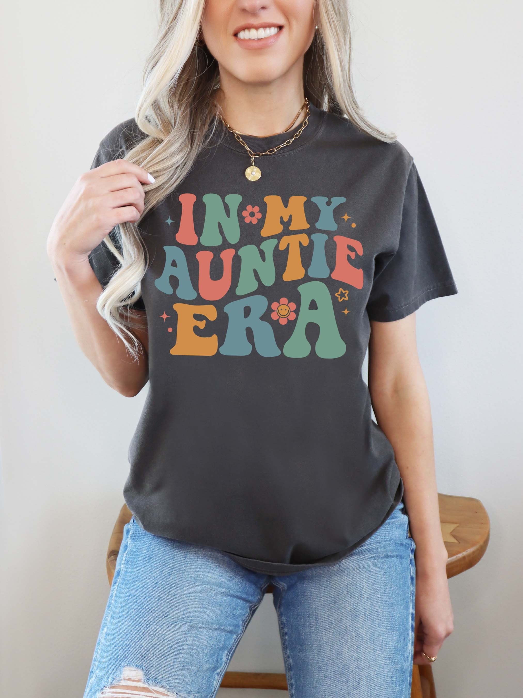 auntie era shirt for new aunts cute aunt gift best auntie shirt comfort colors aunt birthday t shirt rsbck scaled