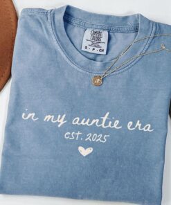 auntie est 2025 shirt in my auntie era t shirt cool aunt club pregnancy announcement custom aunt birthday gift lvsax