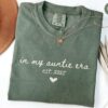 auntie est 2025 shirt in my auntie era t shirt cool aunt club pregnancy announcement custom aunt birthday gift wuivc