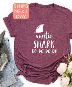 auntie shark shirt for birthday party funny auntie shark do do do t shirt family shirt unique gift for auntie ufgsb