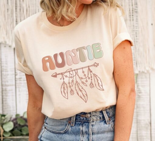 auntie shirt for pregnancy reveal announcement best aunt ever boho t shirt unique gift for new aunt to be y6zsd