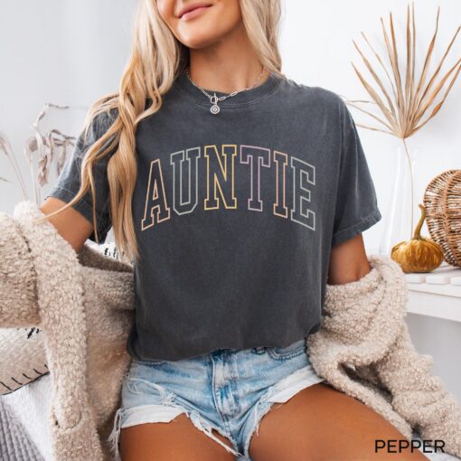 auntie t shirt for new aunt baby announcement best friend gift cute aunt shirts personalized auntie gifts ng3gc