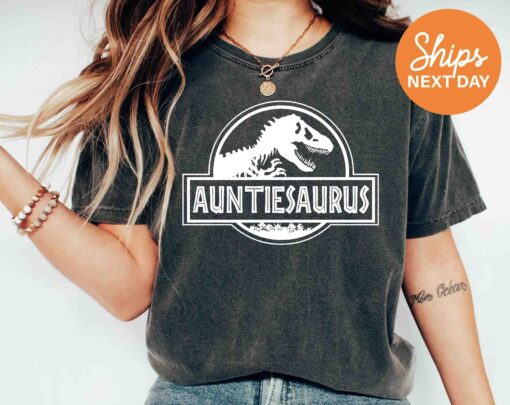 auntiesaurus dinosaur shirt for auntie family matching shirts cute t shirt for dinosaur birthday party auvd3