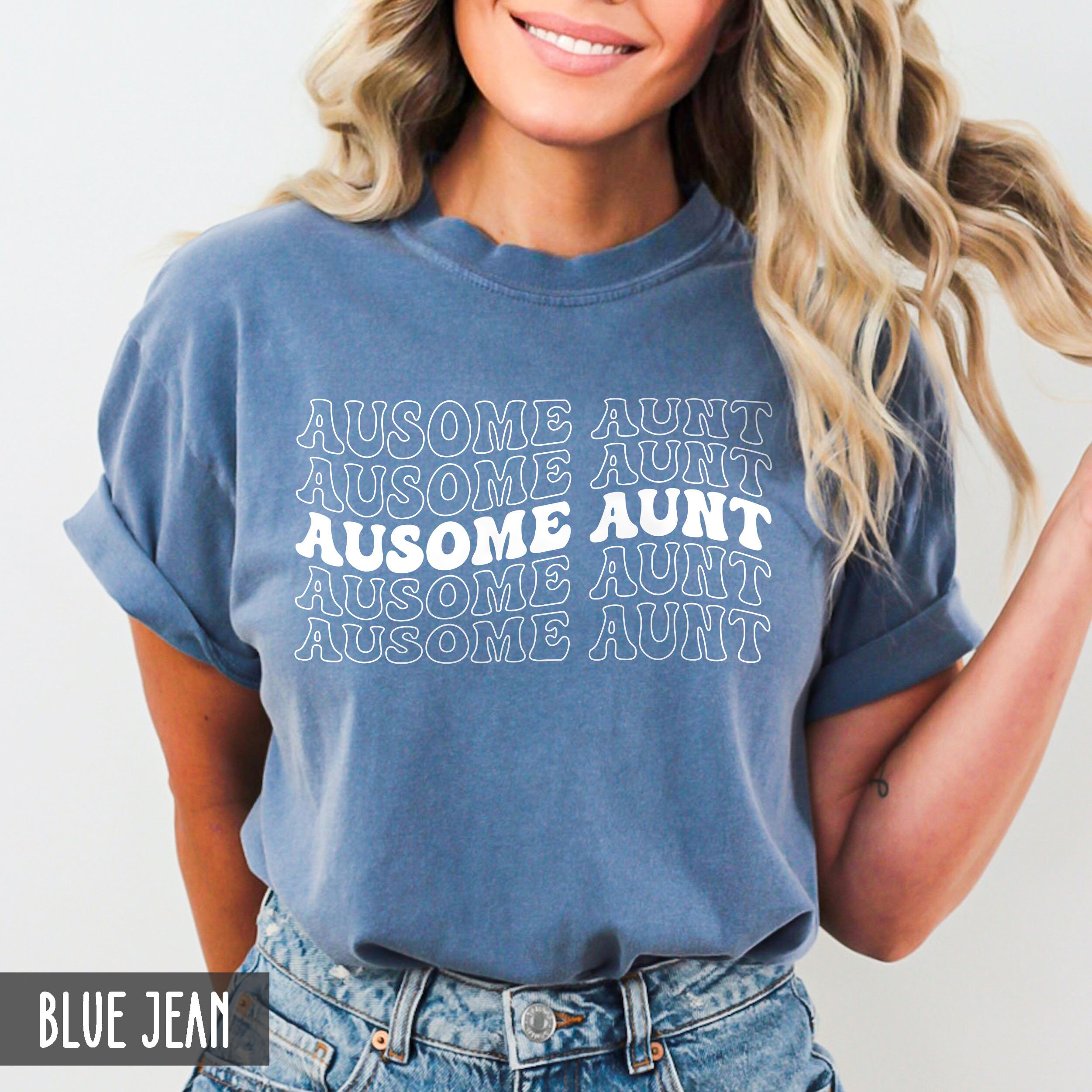 ausome aunt shirt for autism awareness month celebrate neurodiversity unisex fit family t shirt