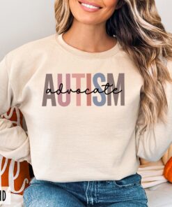 autism advocate sweatshirt for neurodiversity awareness support inclusion crewneck for teachers and advocates afwww