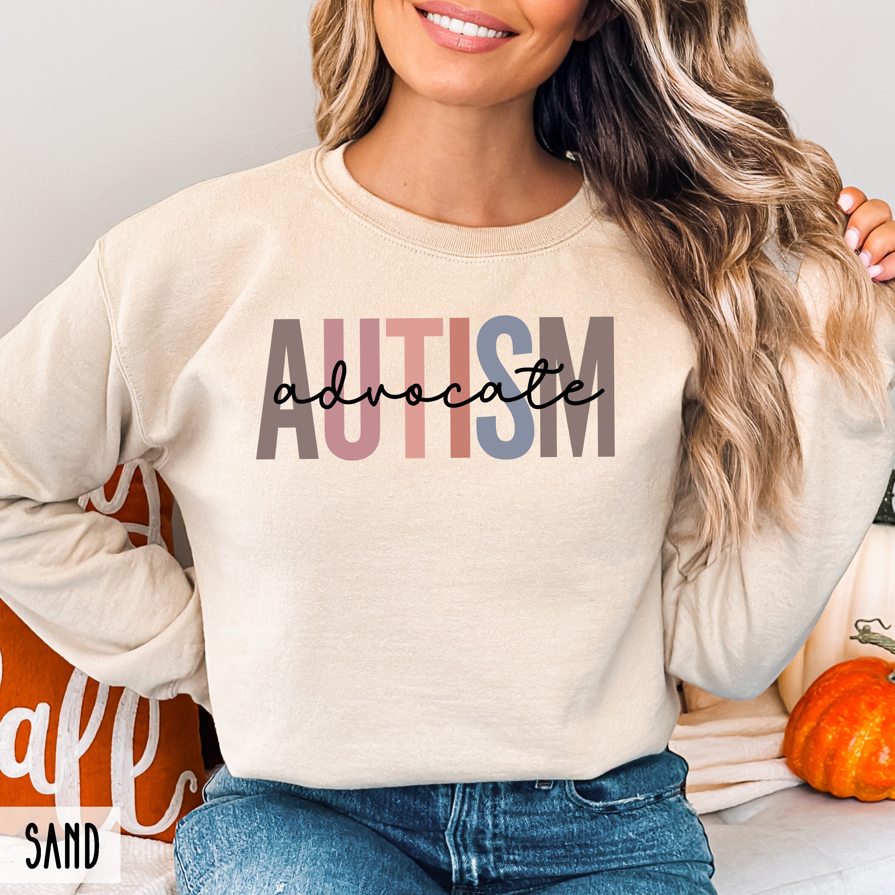 autism advocate sweatshirt for neurodiversity awareness support inclusion crewneck for teachers and advocates afwww scaled