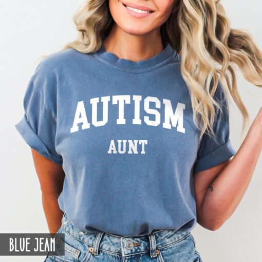 autism aunt shirt for autism awareness month celebrate neurodiversity unisex fit tee unique gift for family zhngn