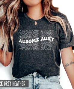 autism aunt shirt for awareness month ausome aunt neurodiversity unisex family shirts unique gift for autism aunts qxrwl