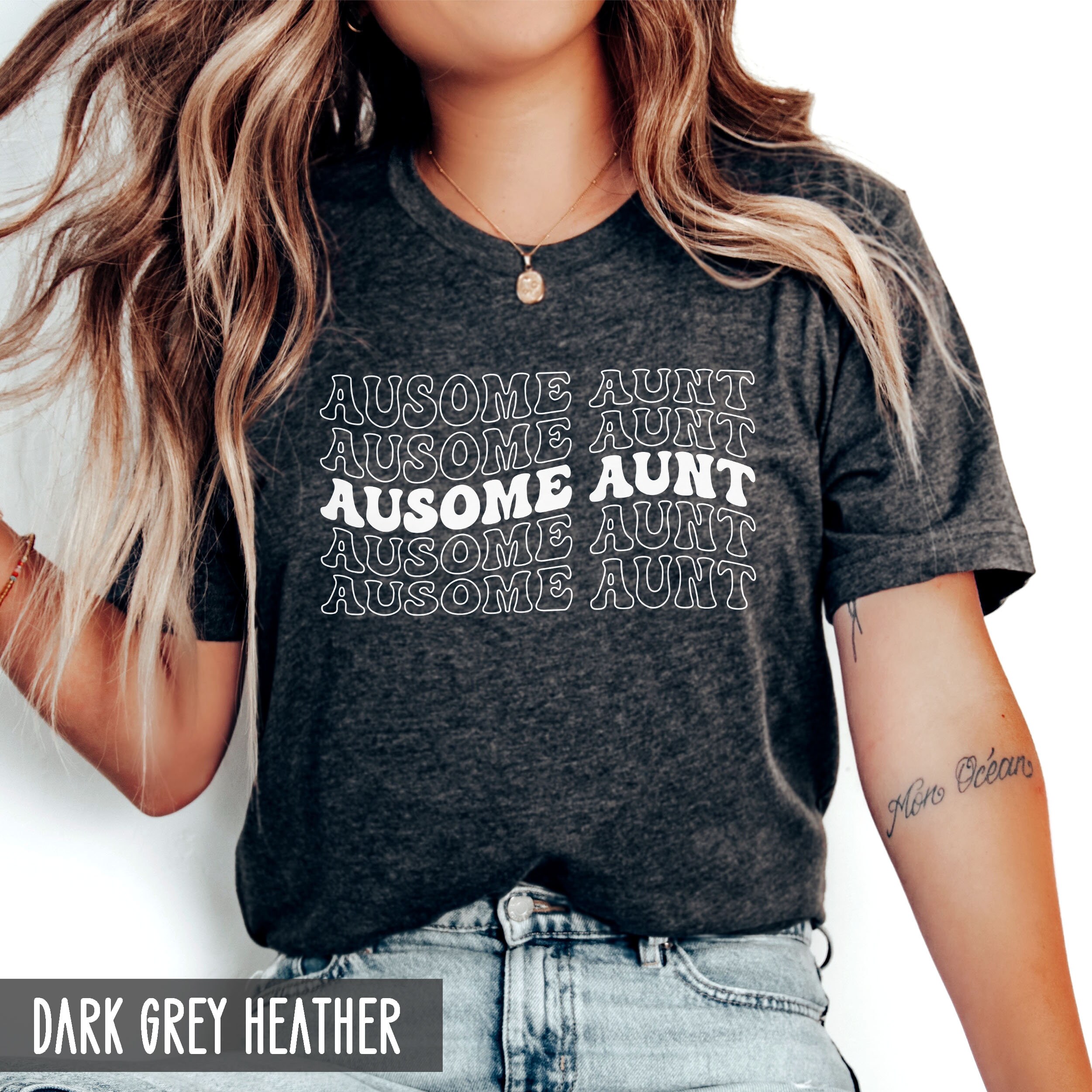 autism aunt shirt for awareness month ausome aunt neurodiversity unisex family shirts unique gift for autism aunts