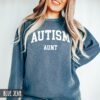 Autism Aunt Sweatshirt for Autism Awareness Month Unisex Crewneck Support Shirt for Autism Advocacy and Encouragement