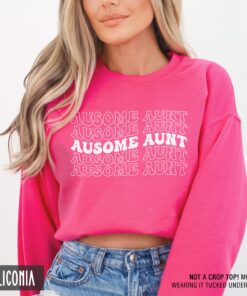 autism aunt sweatshirt groovy au some crewneck for autism awareness month neurodiversity support gift brnmo