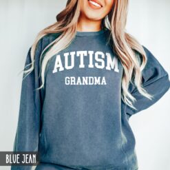 autism grandma sweatshirt for autism awareness month unisex crewneck support shirt unique gift for grandma cltyc