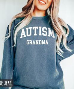 autism grandma sweatshirt for autism awareness month unisex crewneck support shirt unique gift for grandma cltyc