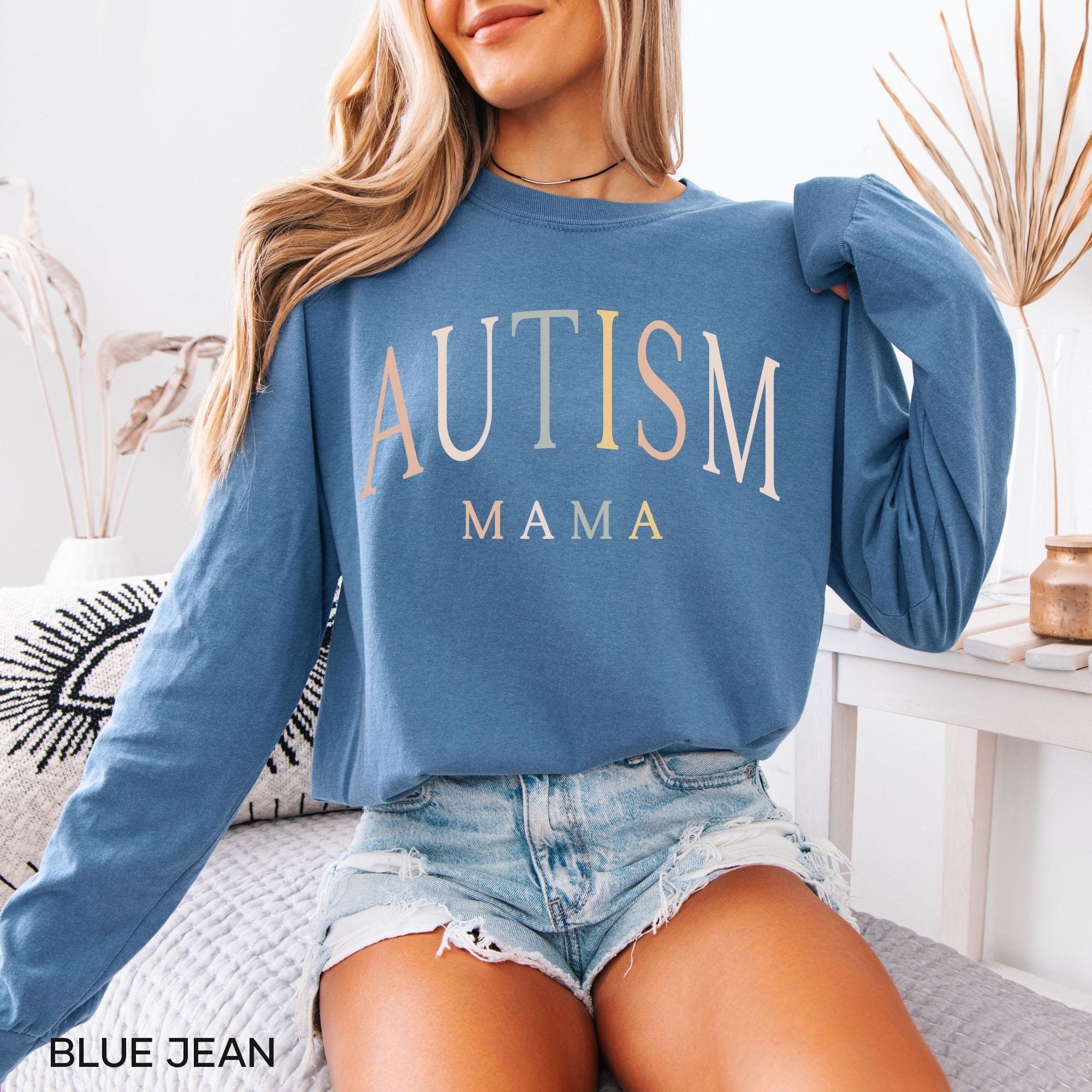 autism mama long sleeve t shirt for autism awareness month funny autism mom shirt personalized gifts veh3d