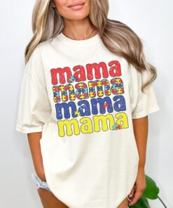 autism mama shirt for autism awareness neurodivergent inclusion mental health support unique mom life t shirt amskk