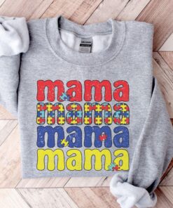 autism mama sweatshirt for women autism awareness and neurodiversity mental health shirt cuawo