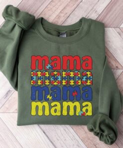 autism mama sweatshirt for women autism awareness and neurodiversity mental health shirt d5zrl