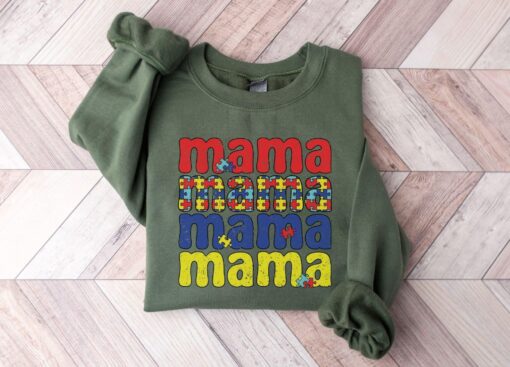 autism mama sweatshirt for women autism awareness and neurodiversity mental health shirt d5zrl