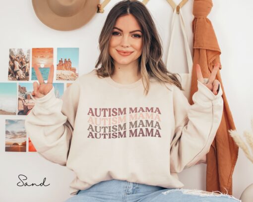 autism mama sweatshirt unisex crewneck autism mom shirt autism awareness t shirt unique gift for autism moms uudy7