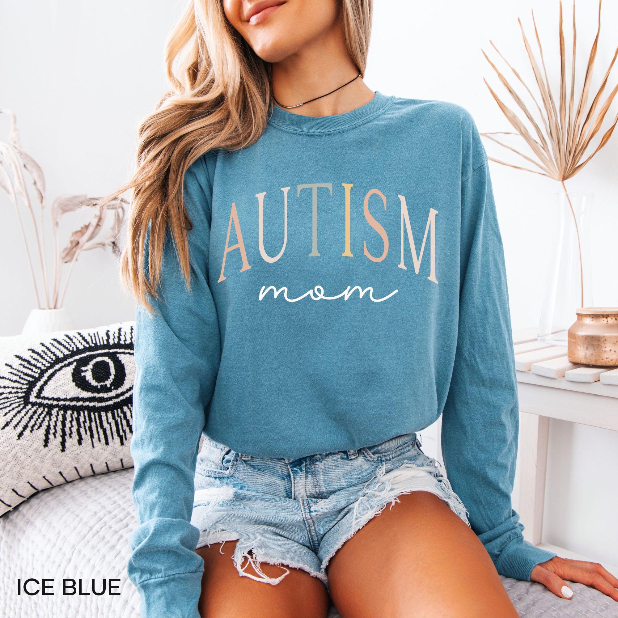 autism mom long sleeve t shirt for autism awareness month cute autism shirt for mothers personalized mom gifts tzuiu