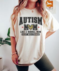 autism mom shirt for awareness and neurodiversity varsity style autism mama tee perfect gift for autism moms focen