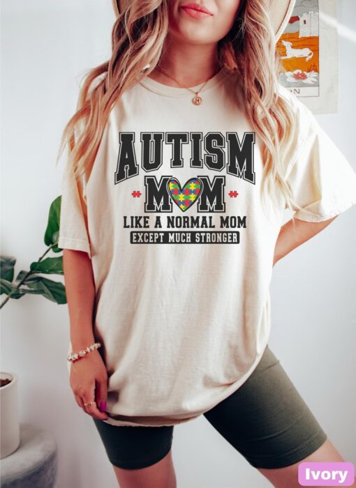 autism mom shirt for awareness and neurodiversity varsity style autism mama tee perfect gift for autism moms focen