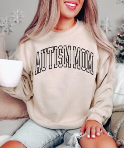 autism mom sweatshirt for autism awareness and neurodiversity support cute autism mama crewneck shirt na7ss