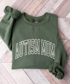 autism mom sweatshirt for autism awareness and neurodiversity support cute autism mama crewneck shirt yegwq