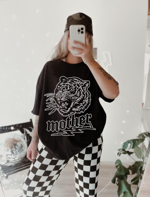 badass mama graphic tee for women tattooed mom shirt cute stay at home mom gift tough mom life apparel pltfr