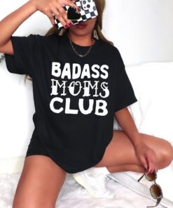 badass moms club t shirt for women retro mama shirt tattooed mom life tee unique gift for badass moms dibji