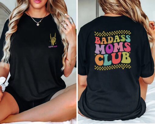 badass moms club t shirt funny mom life tee best mom ever shirt for mothers day new mom gifts and cool mom shirts