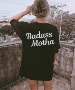 badass motha tee for women cool mom shirt badass mama t shirt trendy mom life apparel for mothers day cb0fr