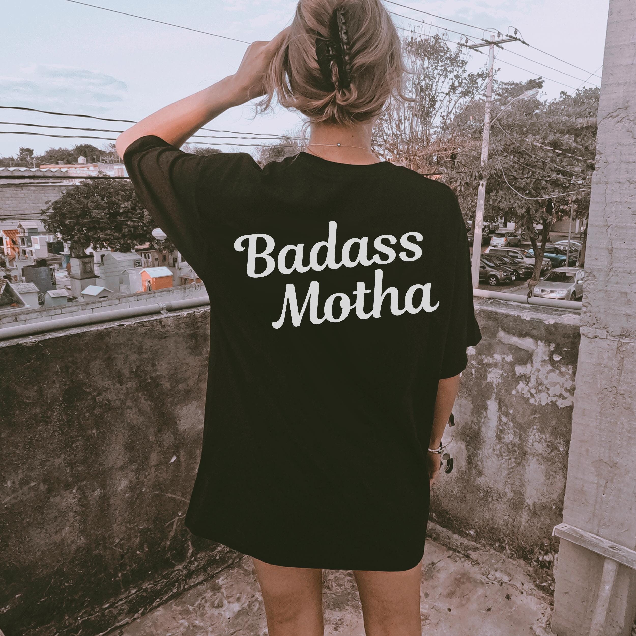 badass motha tee for women cool mom shirt badass mama t shirt trendy mom life apparel for mothers day cb0fr