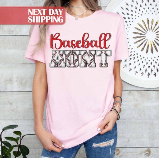 baseball aunt shirt for game day baseball coach gifts family tee for baseball fans sports aunt t shirt wj4ed