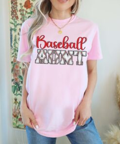 baseball aunt shirt for game day baseball fans comfortable family tee unique gifts for baseball coaches and aunts hkngh