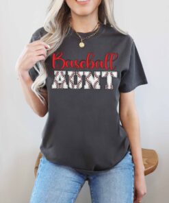 baseball aunt shirt for game day baseball fans comfortable family tee unique gifts for baseball coaches and aunts jyqi5