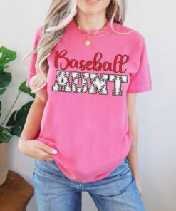 baseball aunt shirt for game day baseball fans comfortable family tee unique gifts for baseball coaches and aunts lejr4