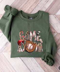 baseball game day sweatshirt for women funny sports mom shirt family baseball t shirt perfect for mothers day rypin