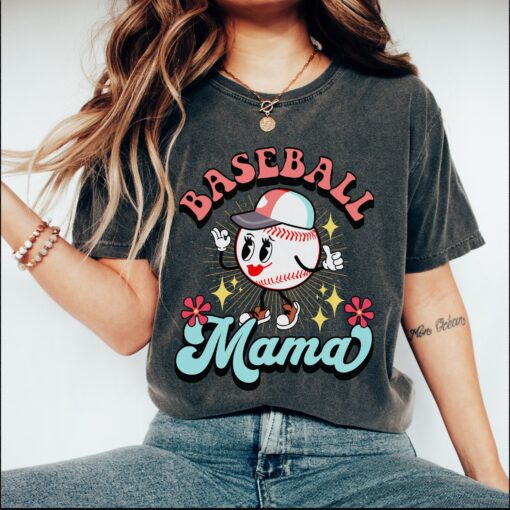 baseball mama shirt for sports moms baseball season game day tee best mom ever baseball gift
