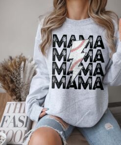 baseball mom shirt crewneck tee for game day distressed baseball season apparel perfect for mama fans ldl0r