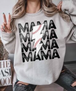 baseball mom shirt crewneck tee for game day distressed baseball season apparel perfect for mama fans mlfs6