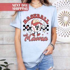 baseball mom shirt for game day cute baseball mama t shirt perfect for baseball parties and gifts for baseball lovers fvlt7