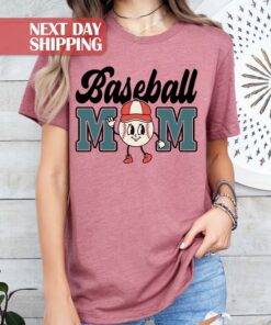 baseball mom shirt for game day cute sports mom t shirt perfect for baseball lovers and gifts for moms mjoqk