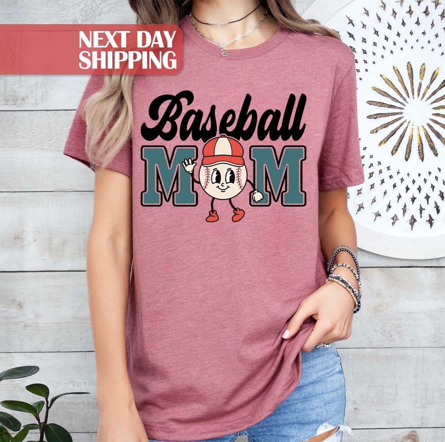 baseball mom shirt for game day cute sports mom t shirt perfect for baseball lovers and gifts for moms mjoqk