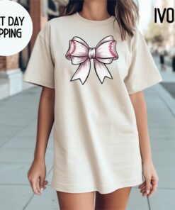 baseball mom shirt with bow design cute baseball season tee game day t shirt for moms unique baseball gifts zymnl