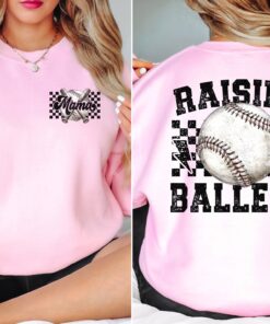 baseball mom sweatshirt for game day raising ballers sports mama shirt softball mom gift comfortable and stylish nkywp