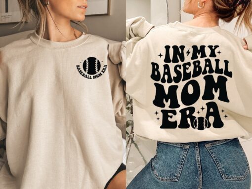 baseball mom sweatshirt in my baseball era cute mom life shirt sports mom gift for game day and baseball fans gsnwk