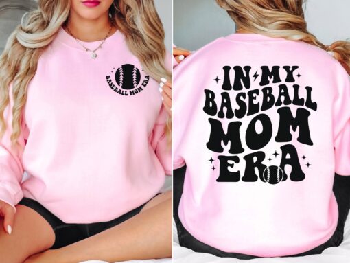 baseball mom sweatshirt in my baseball era cute mom life shirt sports mom gift for game day and baseball fans mmmaj